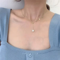 fmily minimalist 925 sterling silver creative tassel single diamond necklace fashion all match clavicle chainfor girlfriend gift