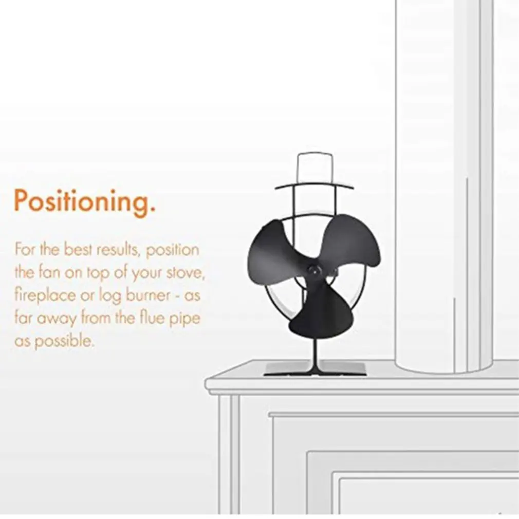 В комплект входят 3 лезвия Вентилятор для печи работающий от тепловой энергии