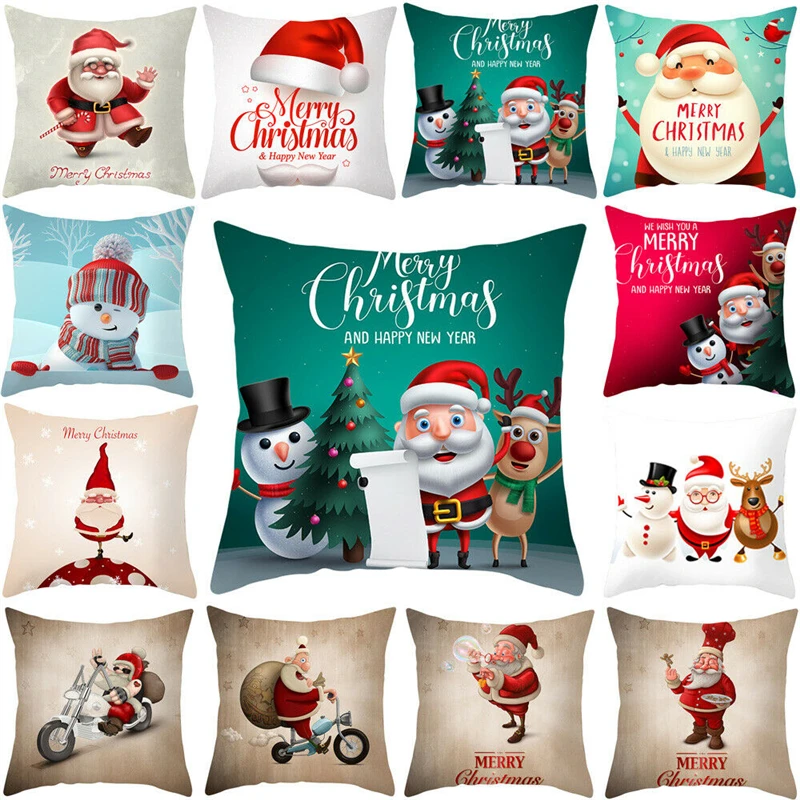 Рождественская искусственная накидка декоративная подушка праздничный подарок