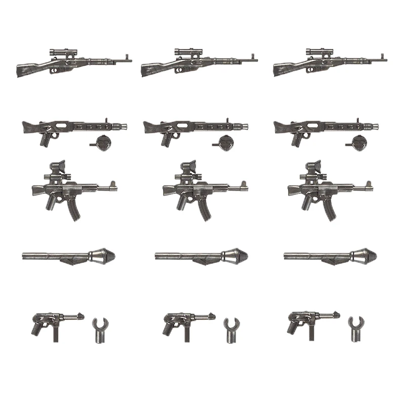 Строительные блоки LegoINGlys WW2 армейское оружие SWAT городской полицейский солдат