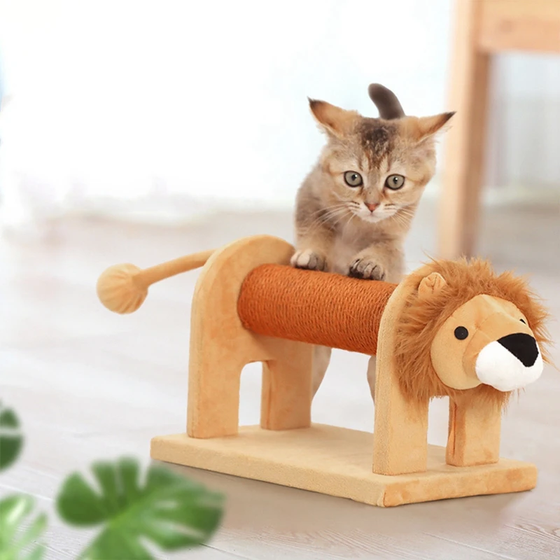 Cat Toy Climbing Furniture Scratching Cute Elephant Lion Shape Interactive Toys Kitten Frame | Дом и сад