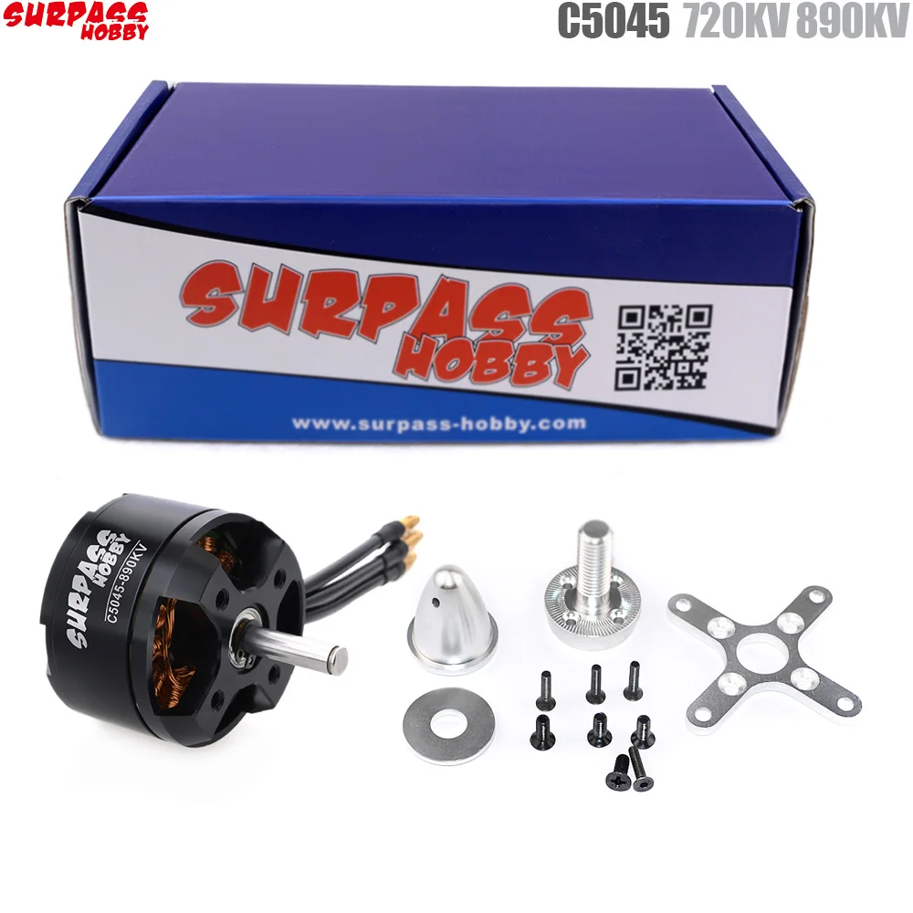 Бесщеточный мотор SURPASS HOBBY C5045 9T 5045 720KV 890KV для радиоуправляемого самолета