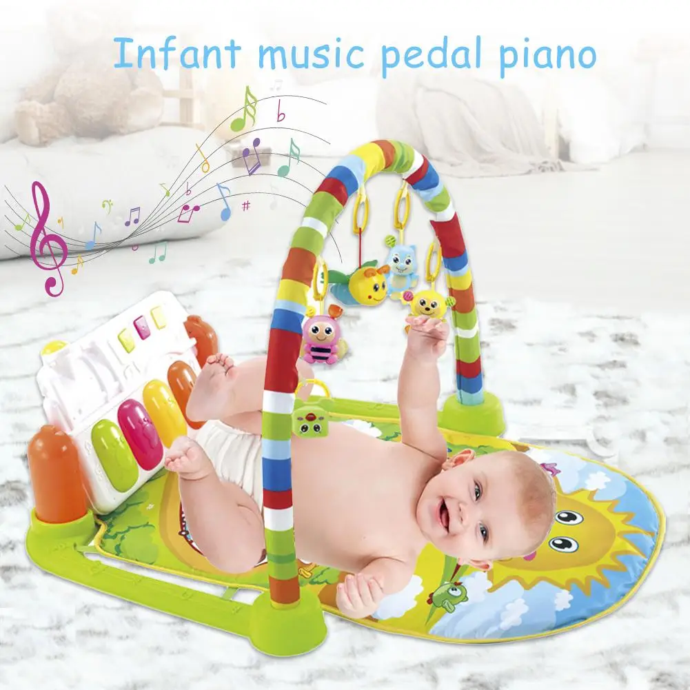 Детский тренажерный зал Младенческая музыкальная педаль фортепиано детский