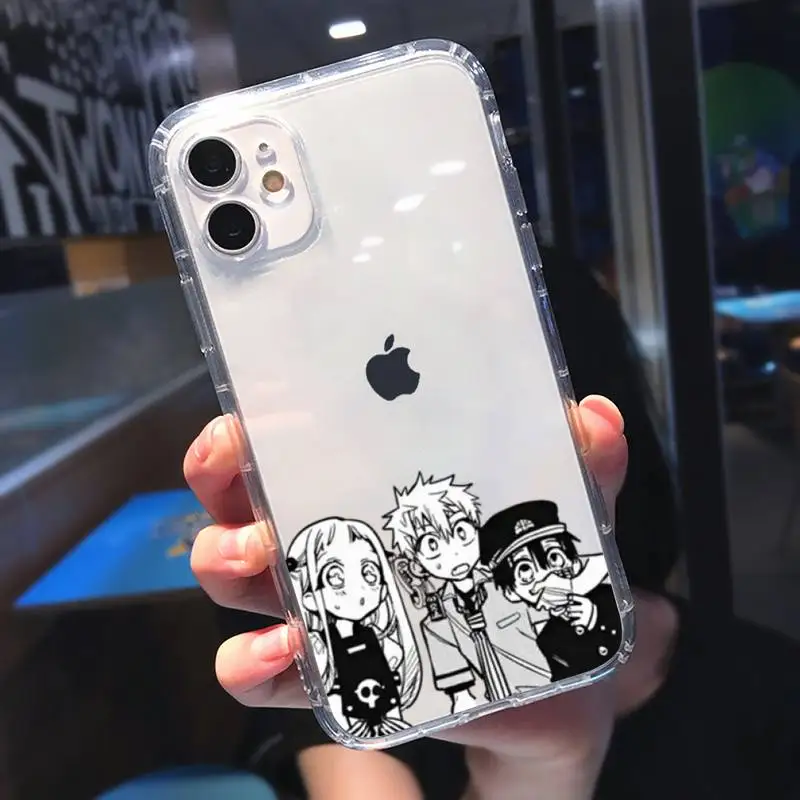 

Hanako kun Phone Case Transparent soft For iphone 5 5s 5c se 6 6s 7 8 11 12 plus mini x xs xr pro max