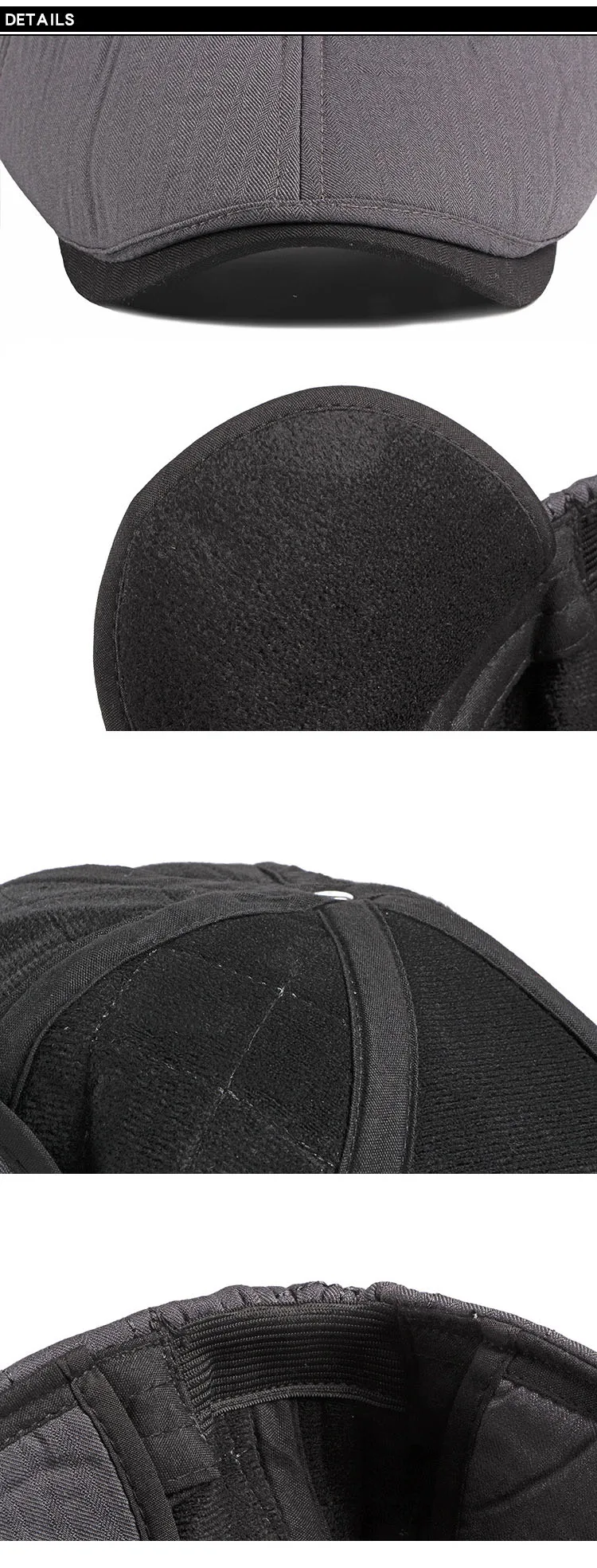Fibonacci New Style Newsboy Cap Brand Quality Men Beret Plus Thick Velvet Autumn Winter Cabbie Ivy Dad Hat