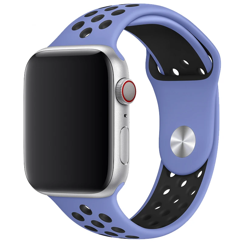 Royal Pulse Black Ремешок для apple watch 42 мм 38 мм силиконовый браслет correa iwatch 5 4 3 2 44 мм 40 мм спортивный браслет pulseira apple watch 4 аксессуары - Цвет ремешка: Royal Pulse Black
