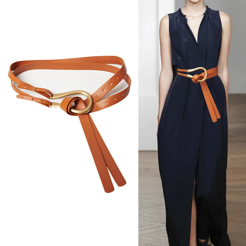 2020 Designer Belt for Women Luxury Brand Leather Waist Belt Fashion Gold Buckle Belts Cummerbund Waistband For Jeans Dress
