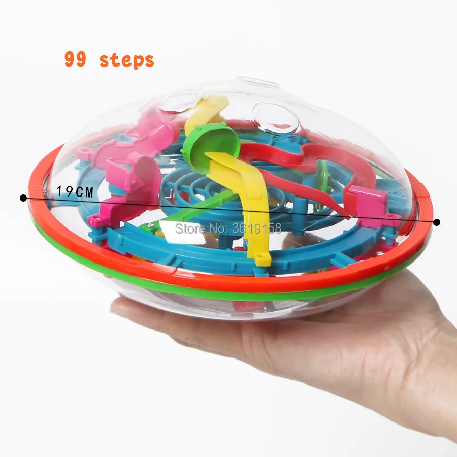 3D волшебный Интеллектуальный лабиринт-шар 99/100/158/299 шагов IQ Balance Perplexus магнитный
