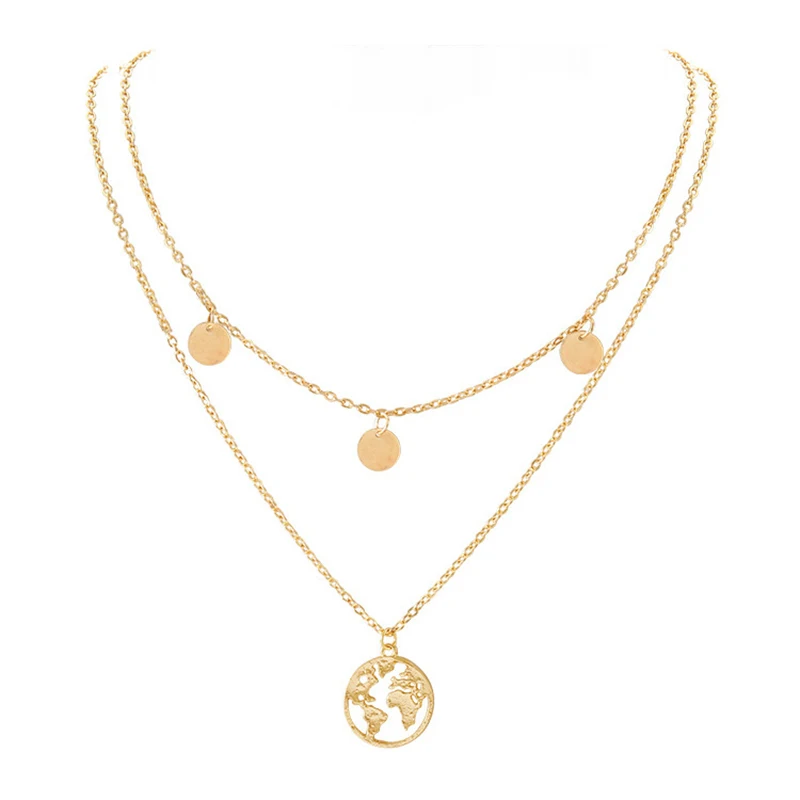 Богемные женские Многослойные нержавеющие ожерелья из сплава изысканные