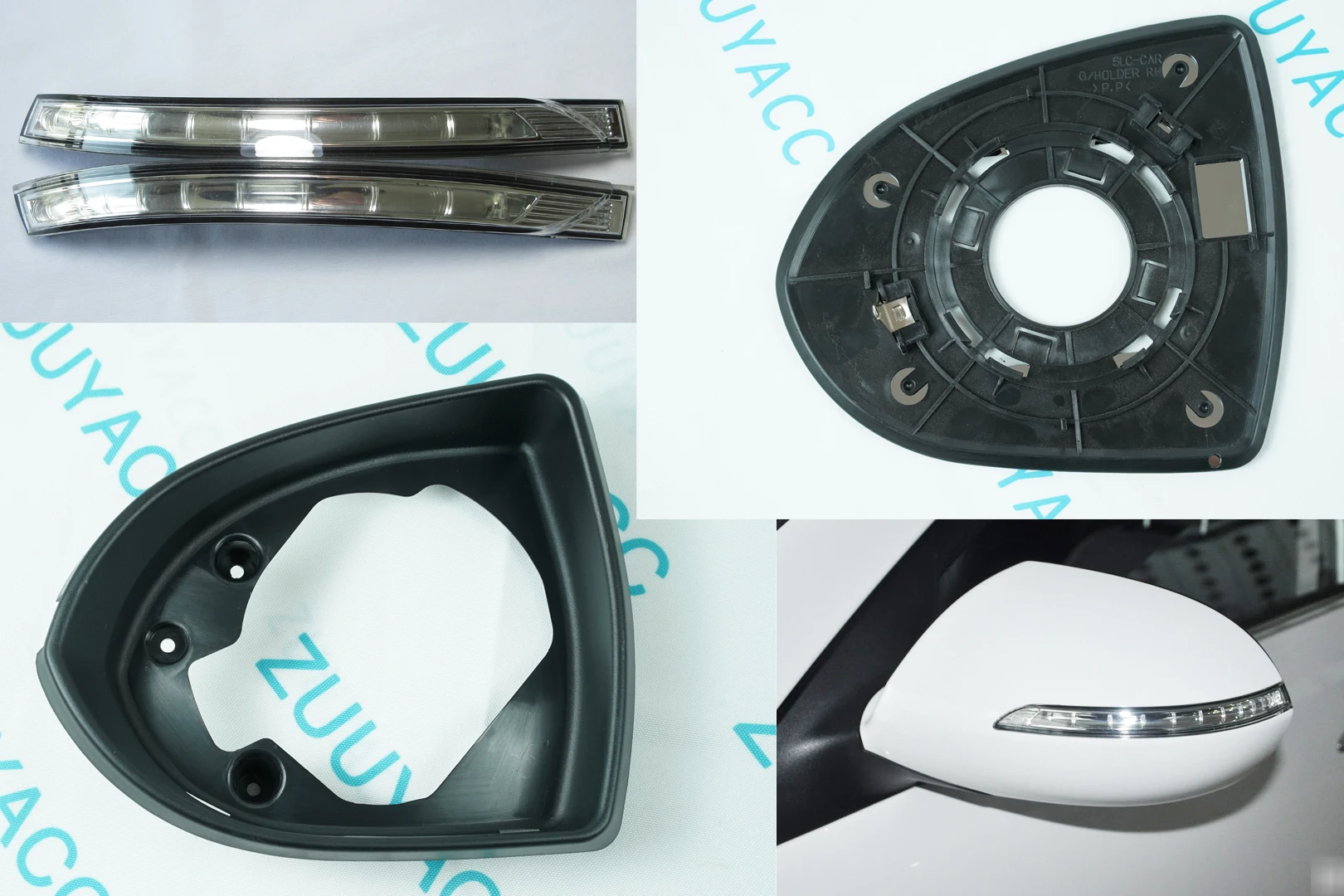 Зеркало заднего вида боковое зеркало светильник стеклянный каркас детали