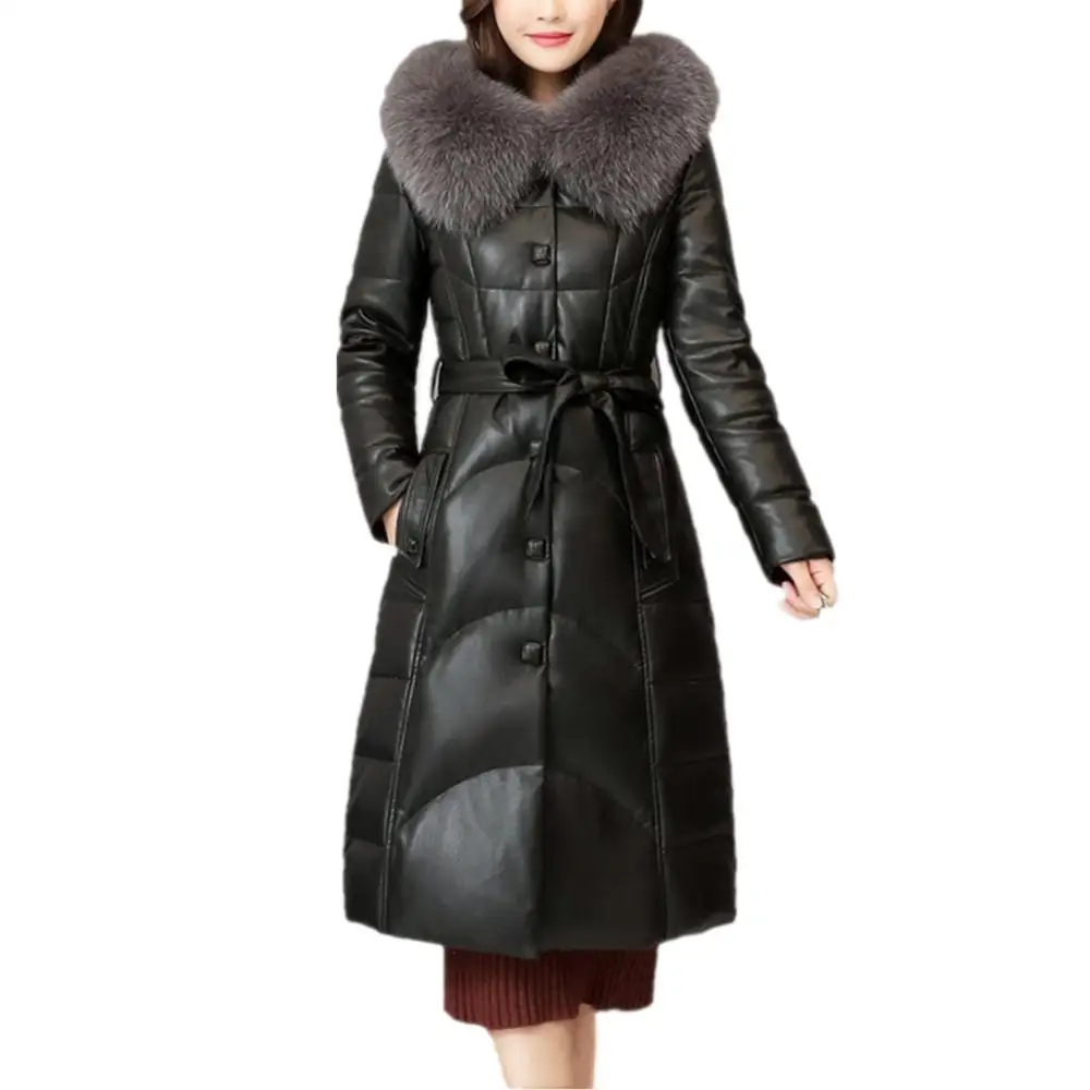 

Женская осенне-зимняя парка 5XL, пальто с искусственным мехом, куртка с капюшоном, меховые пальто из искусственной кожи, верхняя одежда, пушис...