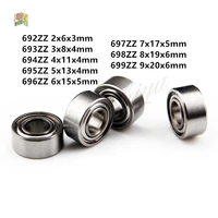 5 10pcs 692zz 693zz 694zz 695zz 696zz 697zz 698zz 699zz mini bearing metal sealed miniature bearing ball bearings