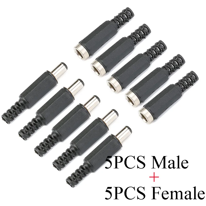 10 шт. разъемы для камер видеонаблюдения 2 1x5 5 мм | Строительство и ремонт