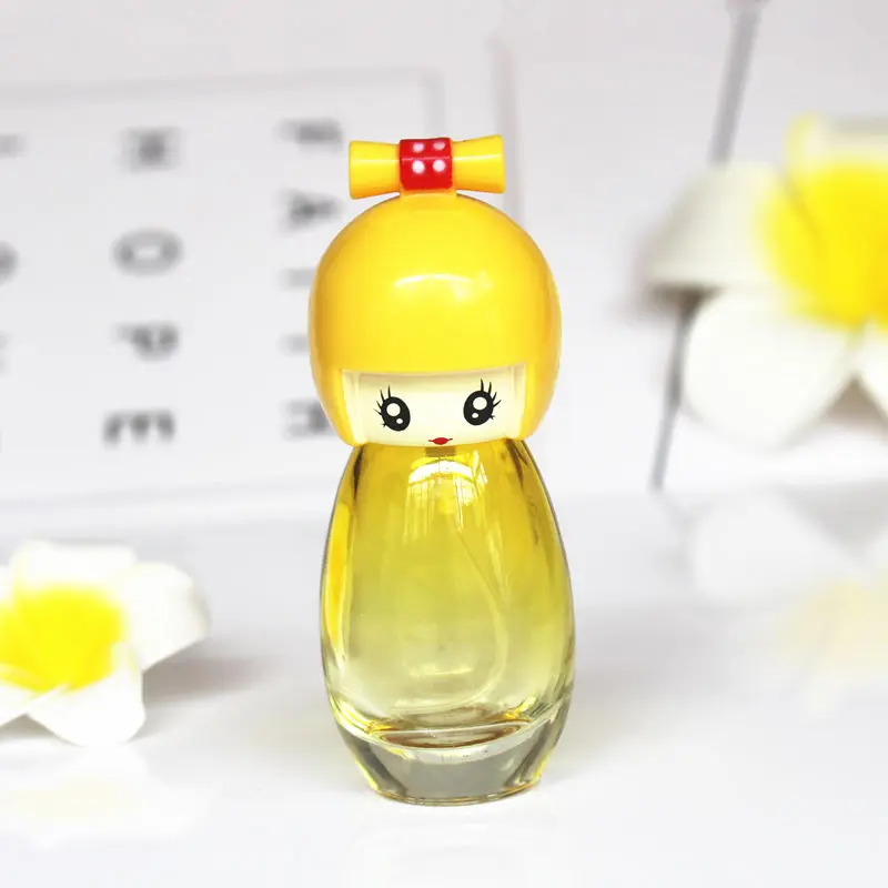 5pcs/lot 20ml Empty Glass Perfume Bottle Doll Design Cute Girls Atomizer Cosmetic Refillable Travel Spray Bottles | Красота и