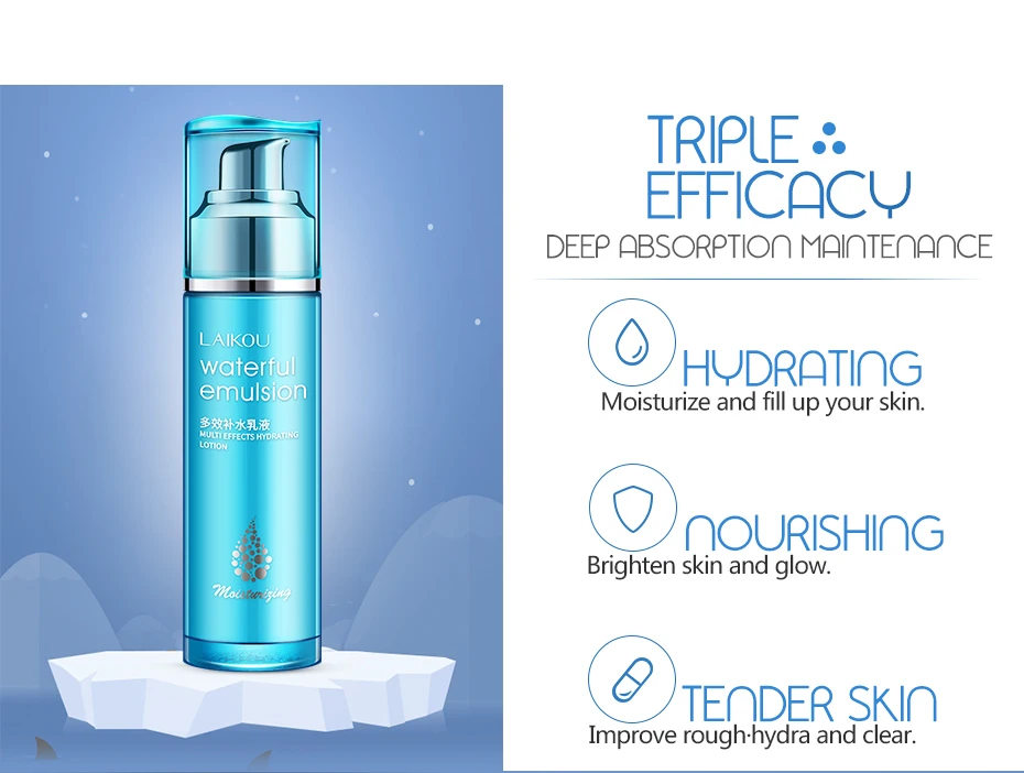 4pcs/Lot Hyaluronic Acid Moisturizing Skin Care Set Face Cleanser+Toner+Emulsion+cream Korean Cosmetics for Dry Skin Hydrating