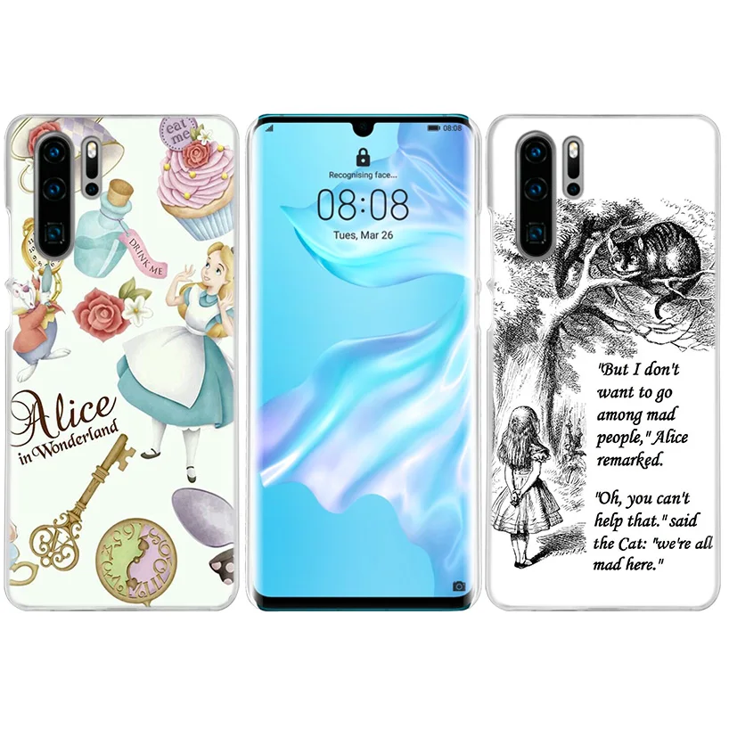 Чехол Alice in Wonderland для huawei mate 30 20 10 P20 P30 Lite Pro P Smart Y9 Prime Honor 8A 8X 10i PC Чехлы для телефона