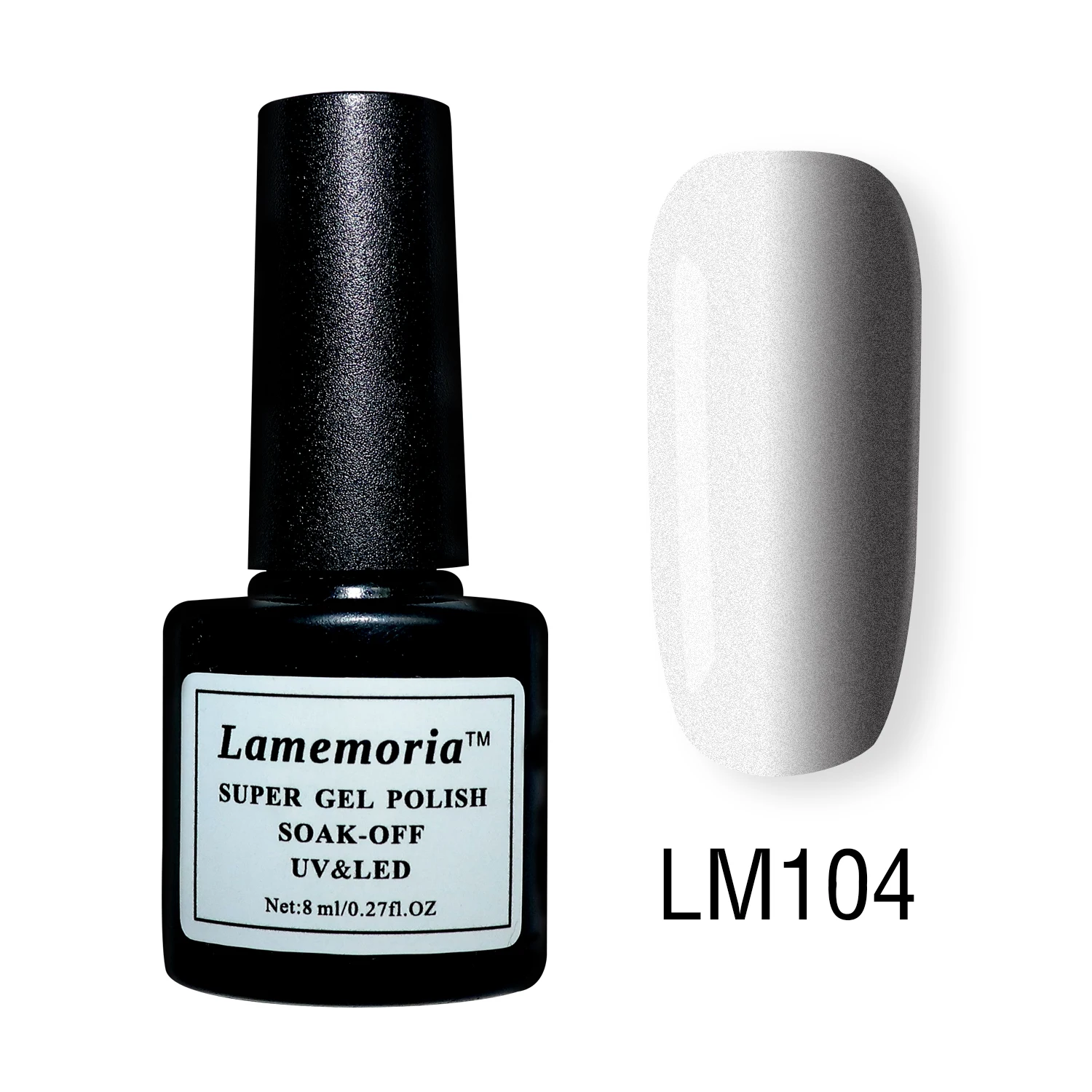 LM104 Lamemoria 8 мл голографический Блестящий Гель-лак для ногтей Блестящие Блестки УФ-гель лак лазер замочить от УФ гель для ногтей маникюр Базовое покрытие - Цвет: LM104