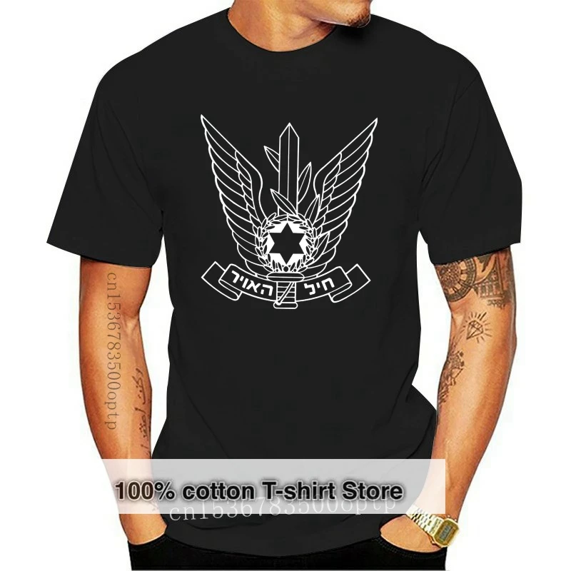 

New Summer Men Summer Style Short Sleeve Causal Tee Israeli Air Force T-Shirt Idf Iaf Israel Defense Force Pilot Printed T Shirt