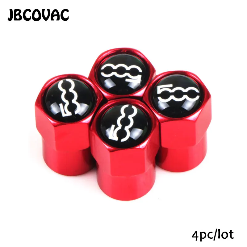 4 шт. автомобильные аксессуары колпачки на клапан наклейка чехол для Fiat 500 Punto Abarth
