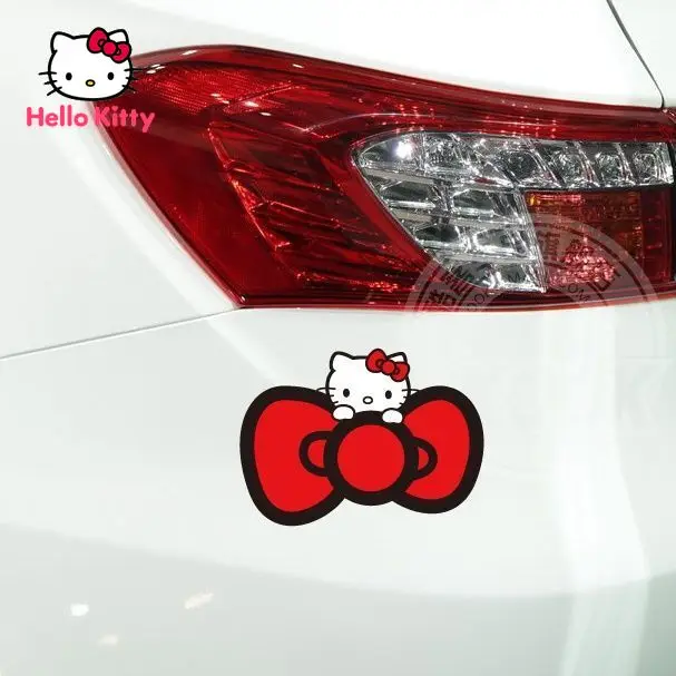 

Hello Kitty Car Sticker Cute Decoration Garland Car Sticker Scratches