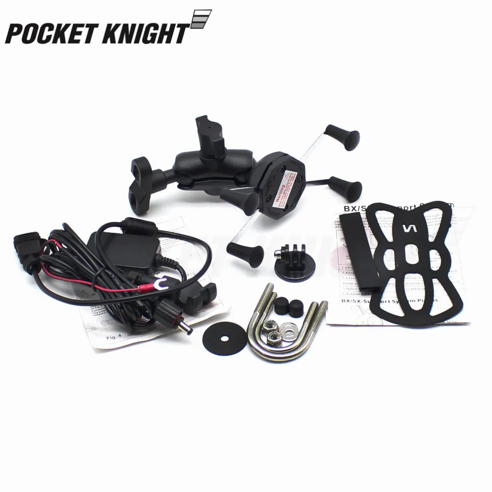 X крепление на телефон держателя карты USB Зарядное устройство для YAMAHA MT 09 07 03 25 01 MT09