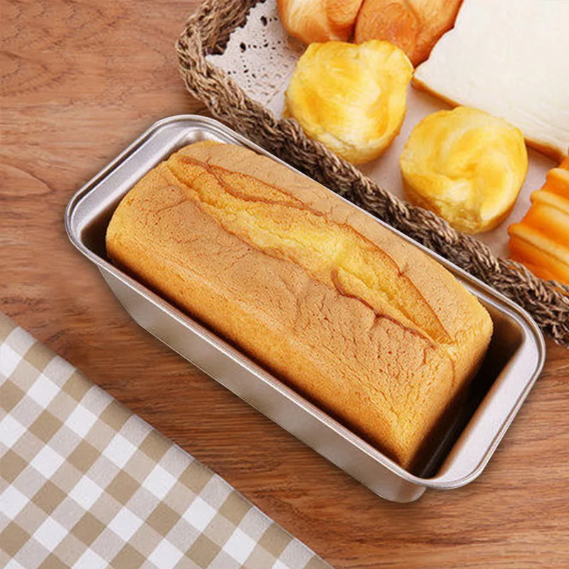 

1Pcs Baking Pan Nonstick Carbon Steel Bread Pan Loaf Pan Bakeware Accessories Square Cake Mould Bakeware Non-stick Baking Tools