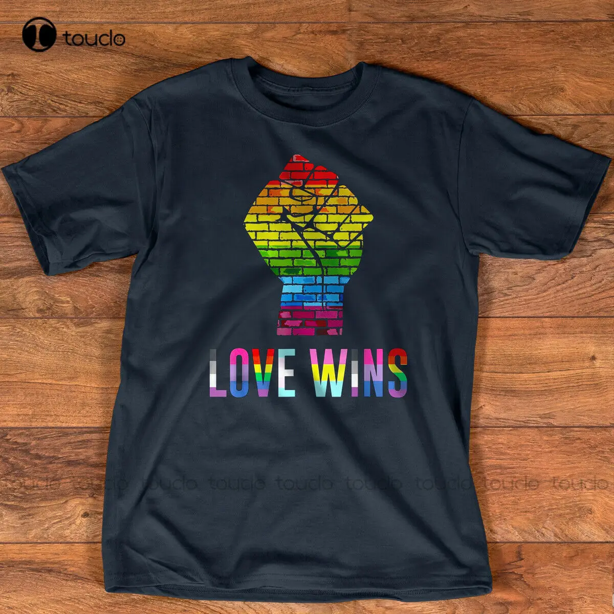 

Love Wins Raised Fist T Shirt Lgbt Gay Pride Awareness Month New Fashion Brand Men Cartoon Hip Hop Shirt Homme T Shirt