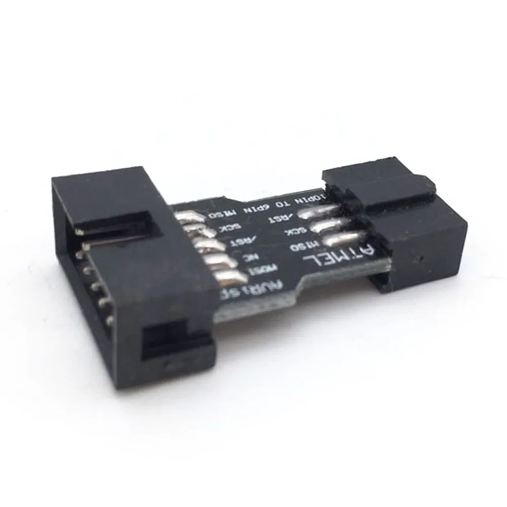 1 шт. 10Pin в 6PiN конвертировать стандартный 10 Pin 6 адаптер плата для ATMEL STK500 AVRISP USBASP ISP