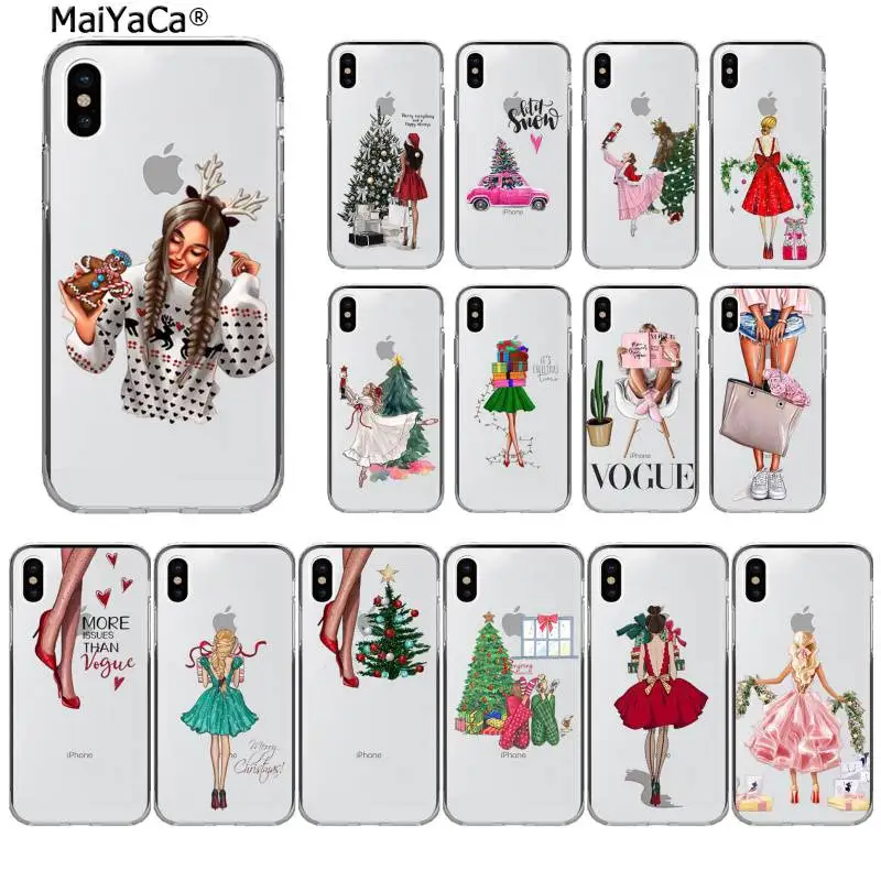 

MaiYaCa Vogue Merry Christmas Phone Case Cover for iphone 13 SE 2020 11 pro XS MAX 8 7 6 6S Plus X 5 5S SE XR cover