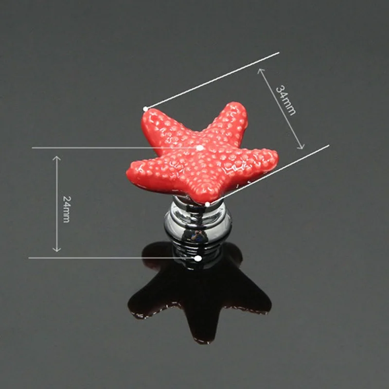 Liplasting Морская звезда стиль дверная ручка комната Детский Шкаф подходит ручки