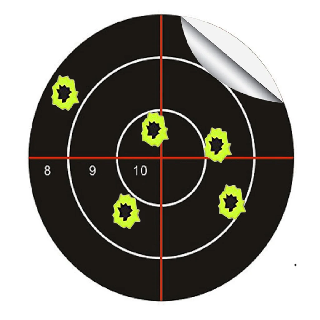 

100pcs Targets Reactive Splatter Adhesive Paper Target 7.5cm