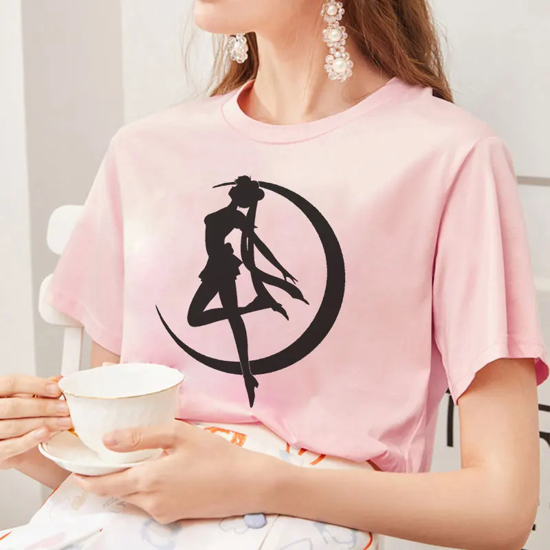 Футболка для девочек корейская мода Harajuku футболка Милая женская летний