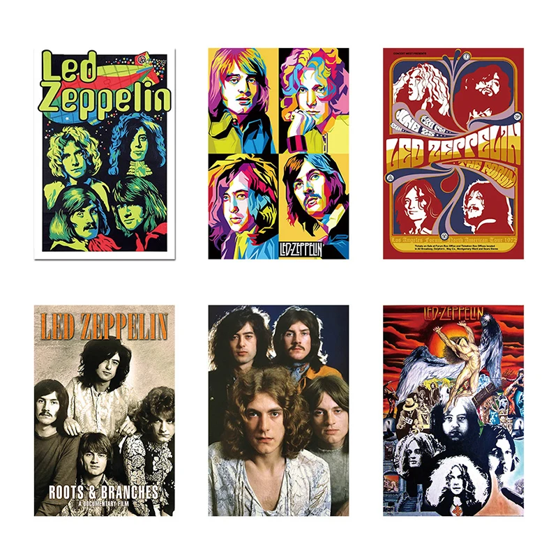 

Светодиодные плакаты Zeppelin Singer, Картина на холсте, винтажные настенные картины для бара, спальни, домашнего декора гостиной