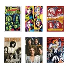 Светодиодные плакаты Zeppelin Singer, Картина на холсте, винтажные настенные картины для бара, спальни, домашнего декора гостиной