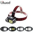 Светодиодная лампа-налобный фсветильник рь XP-G Q5 COB с аккумулятором 18650