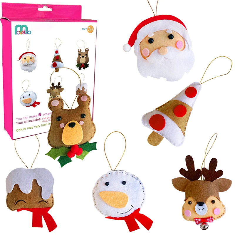 

Набор для творчества с войлочным рождественским орнаментом, Детский Набор для творчества, швейное ремесло, рождественские Наборы для творч...