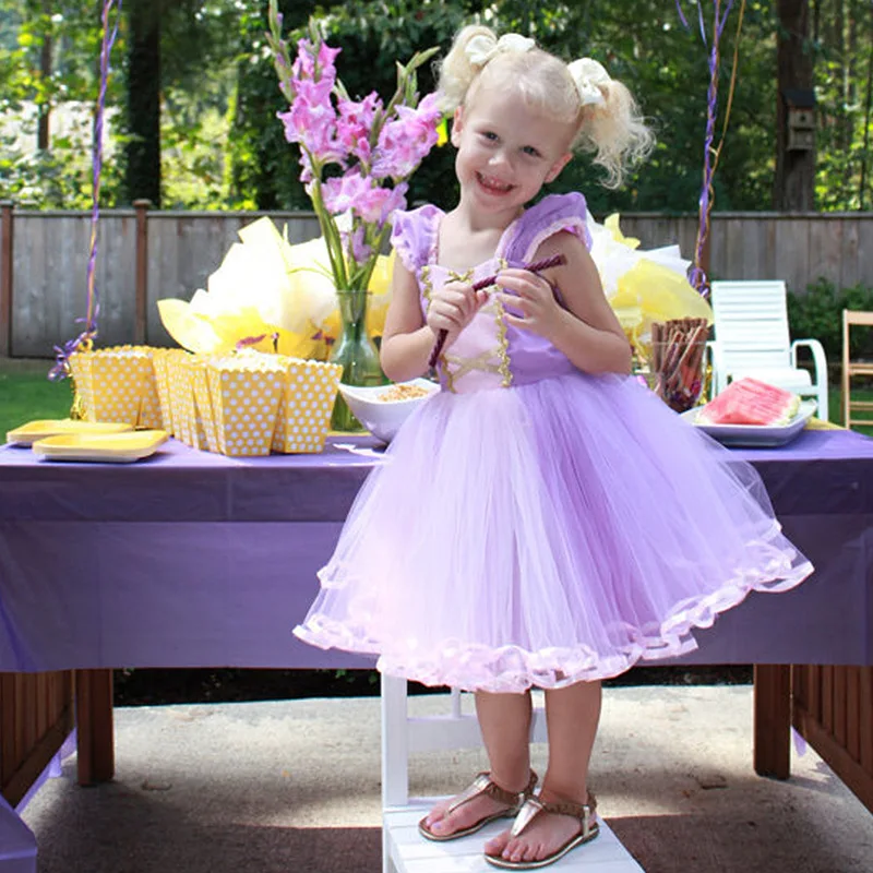 2019 летнее платье для девочек детский Карнавальный Костюм Золушки Белоснежки