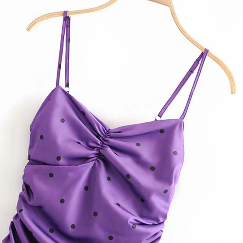 Фиолетовое платье Бохо без рукавов корейские платья Элегантное сексуальное в