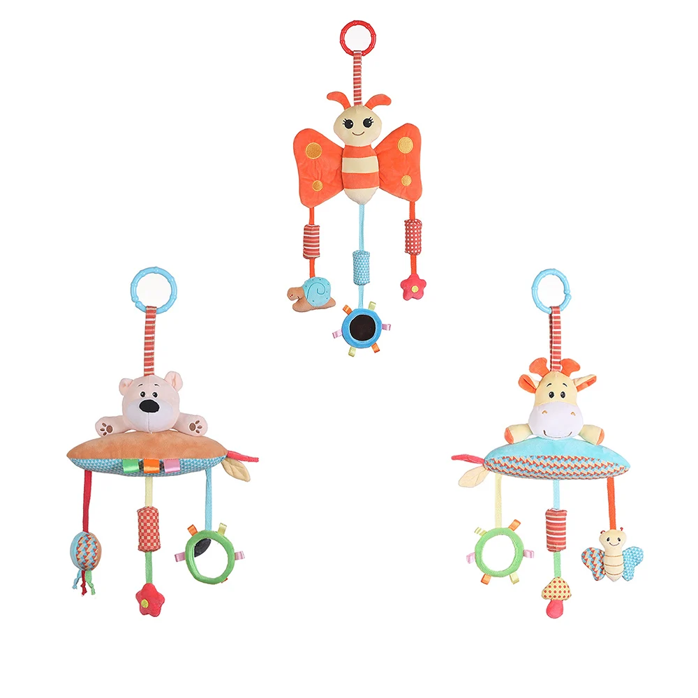 Детская коляска для новорожденных подвесная игрушка милая кукла с животными