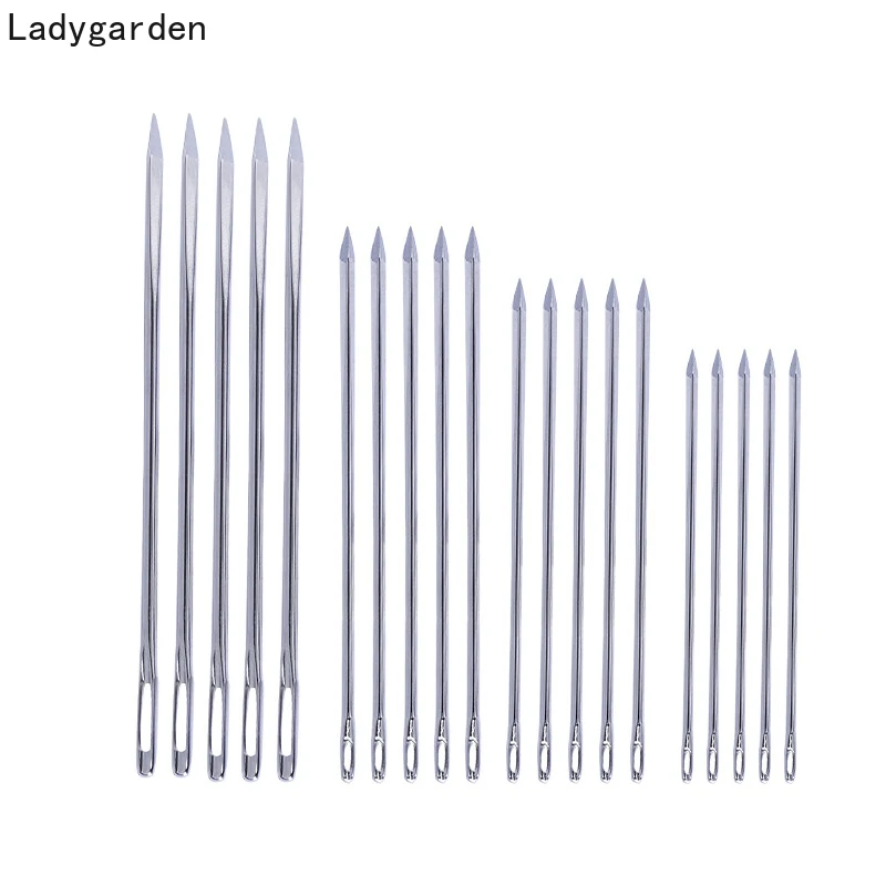 

100PCS 4 Size 4.4/5.2/5.8/7.0cm Handmade Leather Stitching Sewing Needles Stainless Steel Sofa Needle Leather DIY Craft Tools