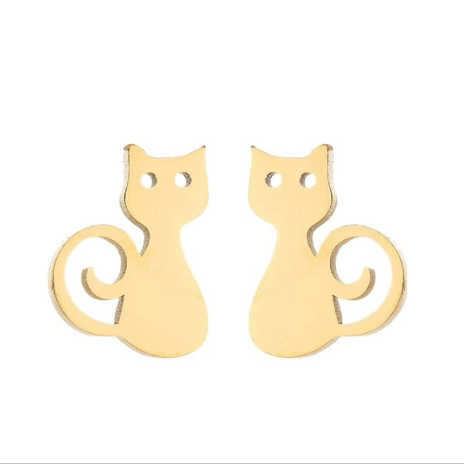 

Small Stainless Steel Animal Stud Earrings for Women Kids Cute Snake Fish Whale Rabbit Cat Earings Jewelry Dog Pendientes Gifts