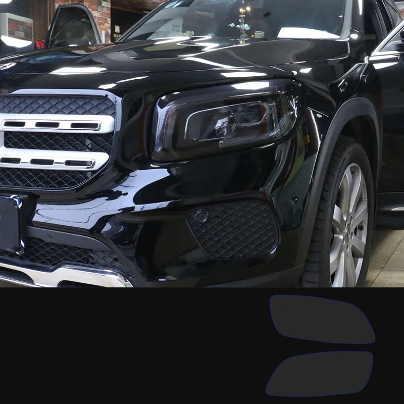Прозрачная черная пленка lsrtw2017 для автомобильных фар с защитой от царапин mercedes benz