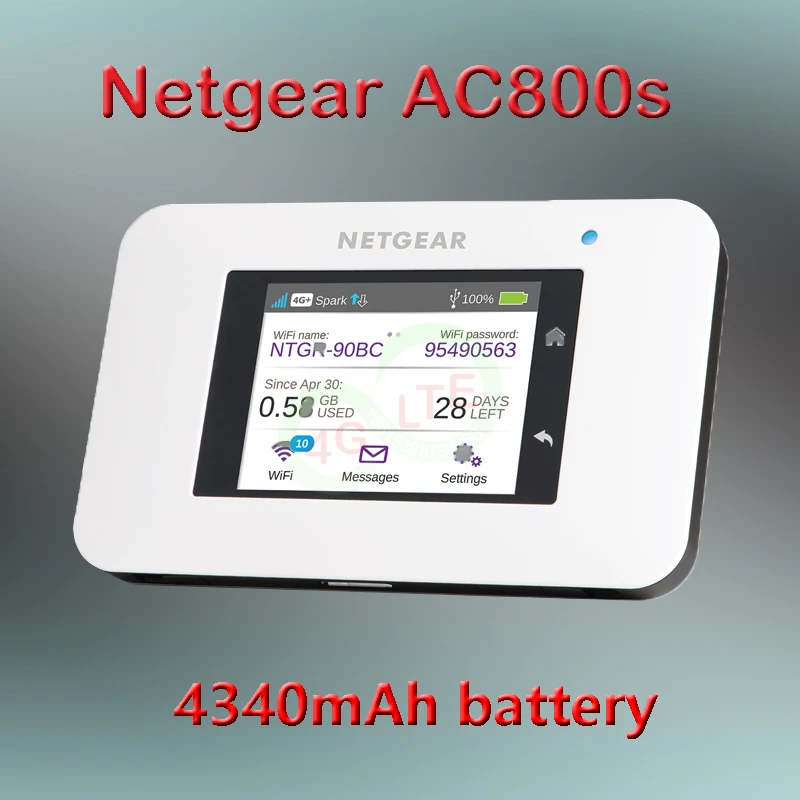 Разблокированный беспроводной роутер Netgear AirCard 800s AC800S 450 Мбит/с 3g 4g lte Мобильный Wi Fi