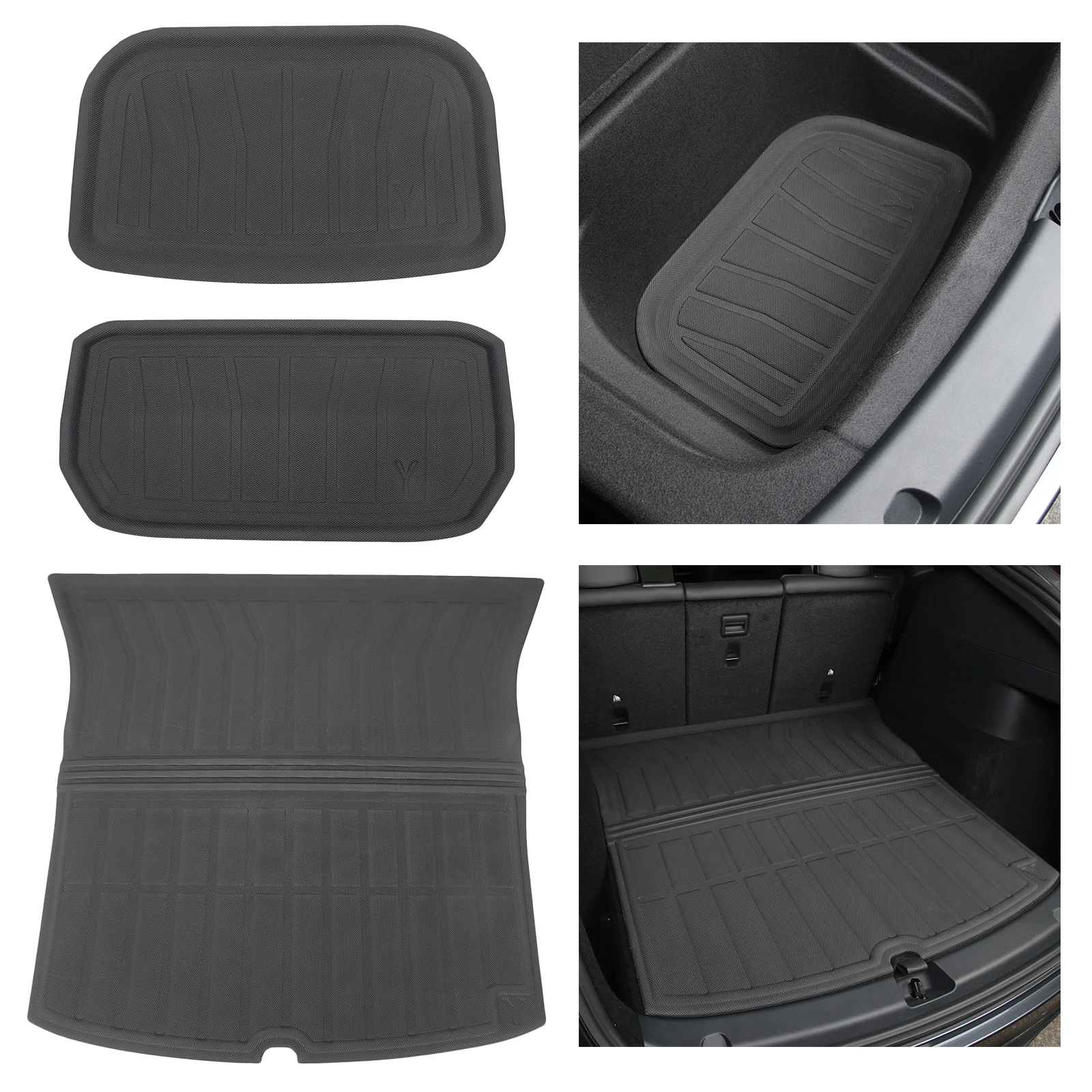 

Trunk Mats for Tesla Model 3 Compatible Dustproof Odorless Eco-Friendly, Protection Mat, All Weather