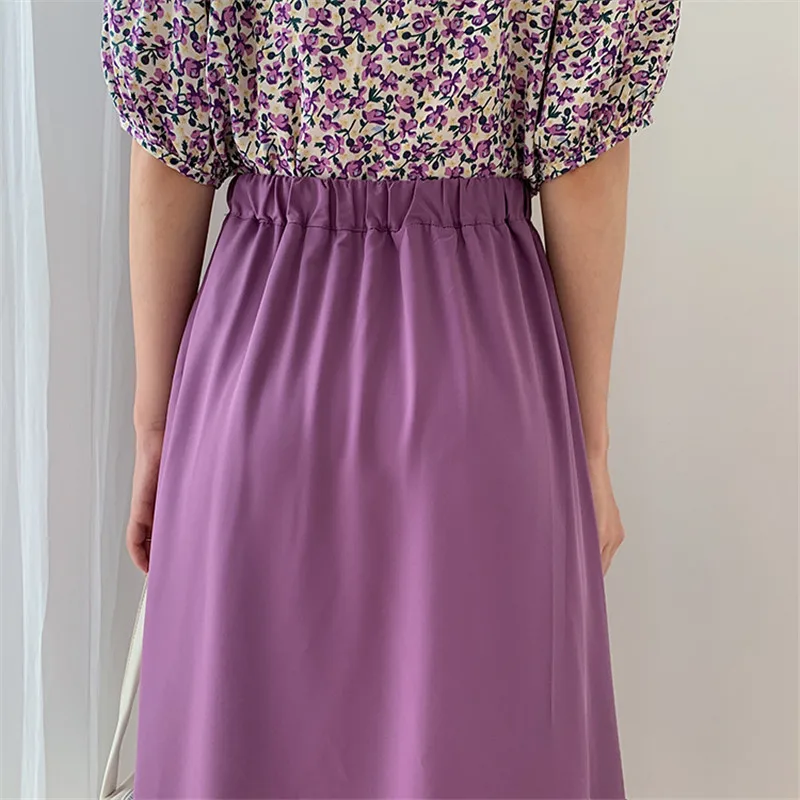 

Alien Kitty Women Skirt 2020 Summer New Loose Solid A-line Office Lady High Waist Thin Wild Female Skirts Elegant Casual Girl