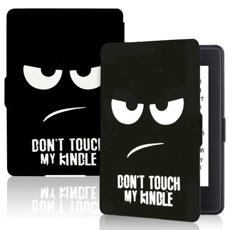 Dont touch Чехол для Amazon Kindle 8-го поколения Смарт-оболочка кожаный флип ударопрочный защитный чехол для Kindle 8th чехол для планшета - Цвет: Dont touch