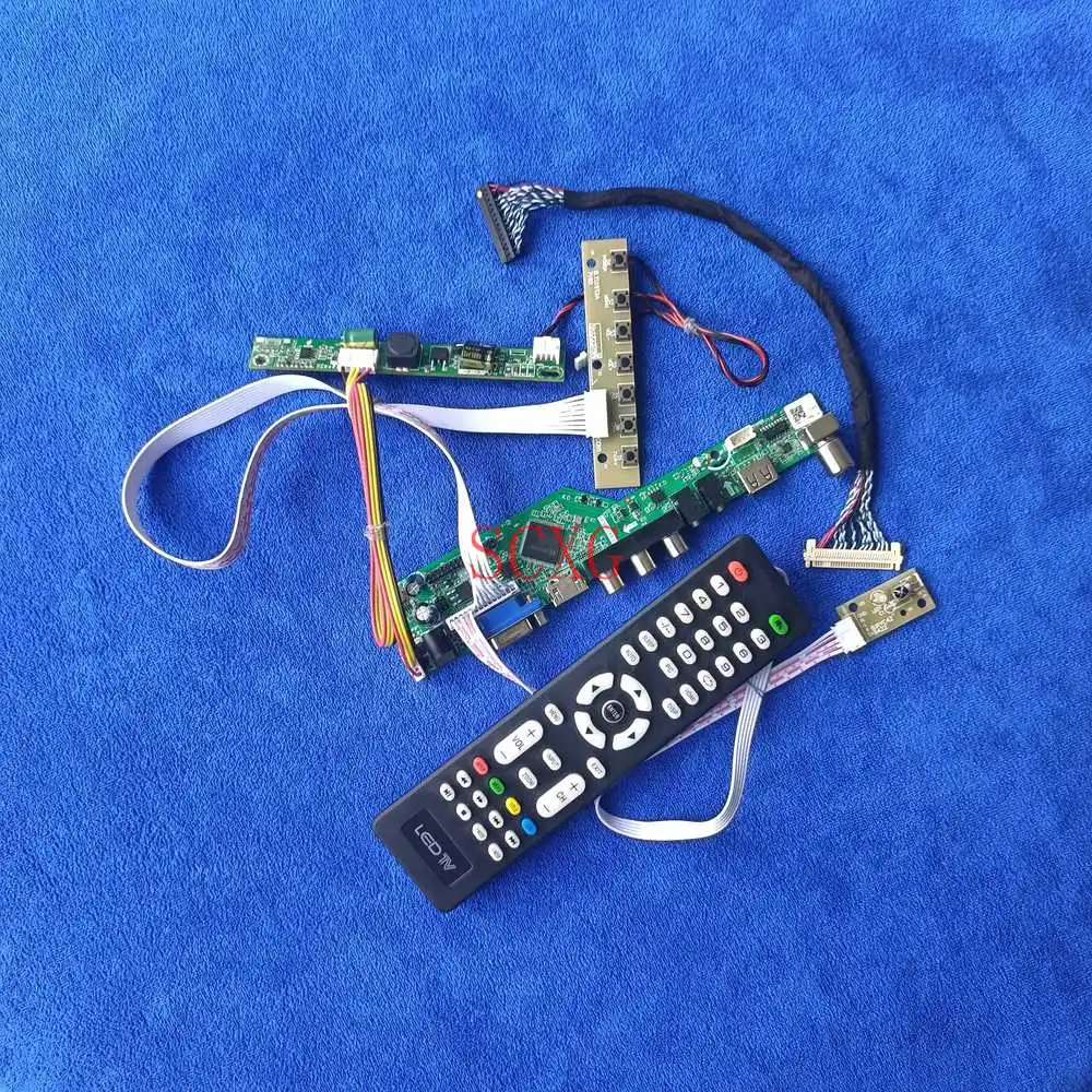 

LVDS-30Pin аналогового сигнала 1920*1080 подходит LTM270HL01/LTM270HL02, совместимому с HDMI VGA USB AV Дисплей плата контроллера DIY Kit светодиодный ЖК-дисплей