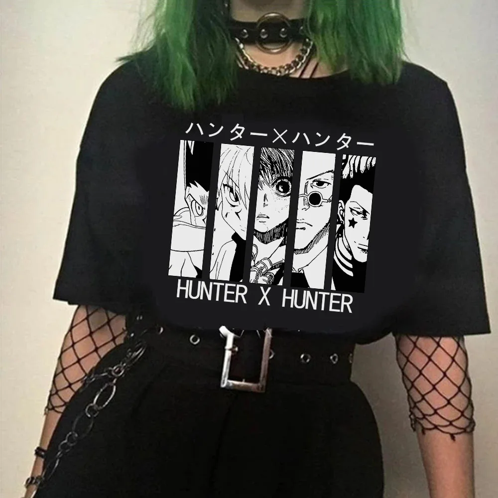 Футболка Hunter X Hisoka Женская свободная с коротким рукавом в стиле ольчзанг
