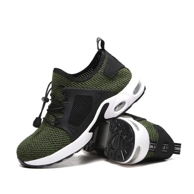 

Summer Lightweight Safety Boots Men's Breathable Work Shoes Shatterproof Puncture Proof Soft Soles Comfortable Safety Shoes
