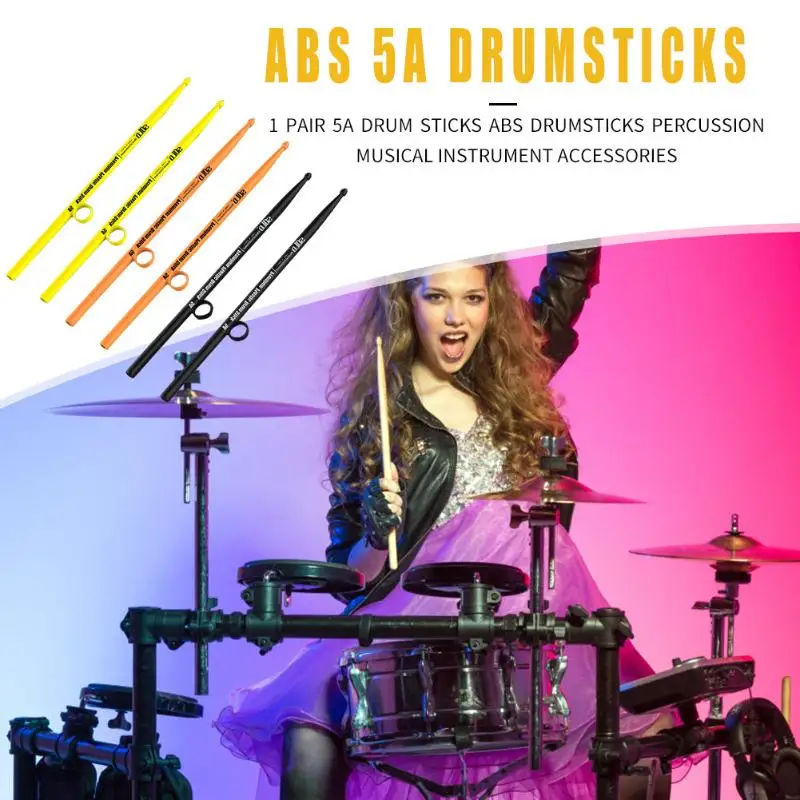 

1 Pair Drum Sticks ABS 5A Drumsticks Professional Percussion Musical Instrument Parts Accessories